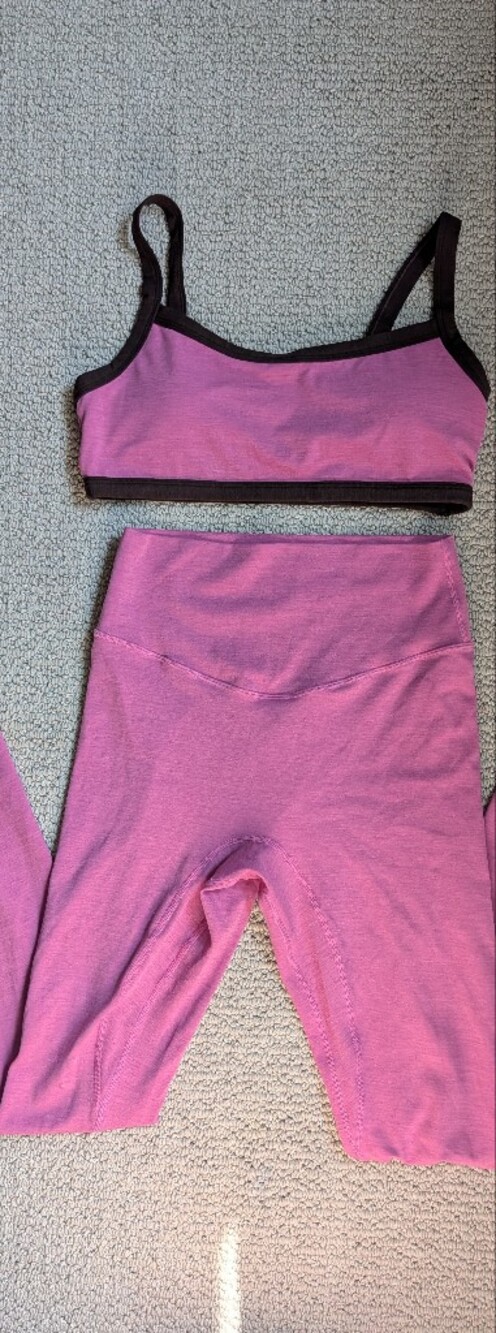Vitality Daydream Berry Heather Leggings + Bra View 3